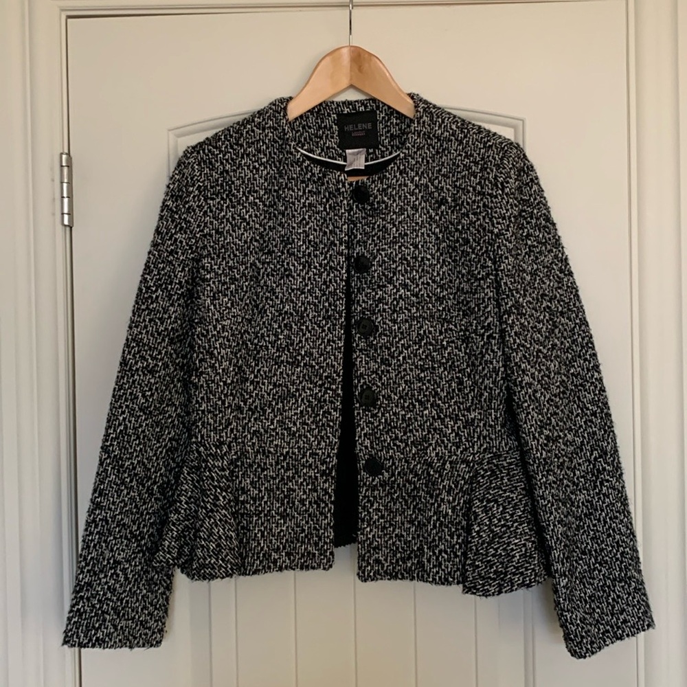 Helene Berman of London Black and White wool jacket